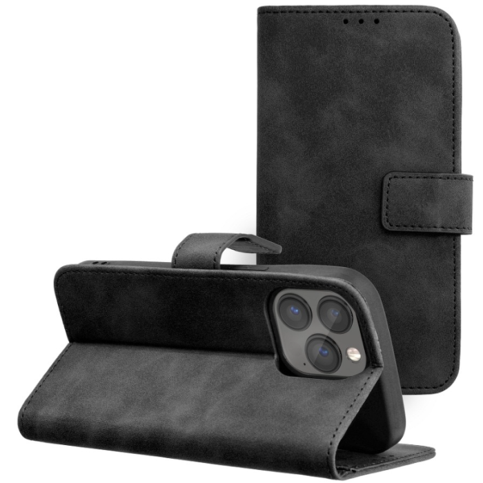 Diárové puzdro na Apple iPhone 13 Pro Forcell Tender čierne