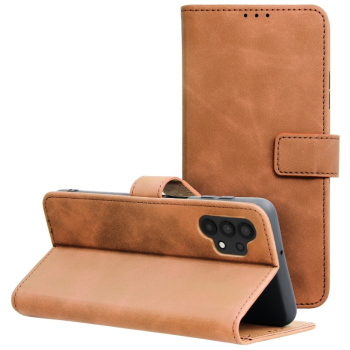 Diárové puzdro na Samsung Galaxy A32 A325 Forcell Tender hnedé