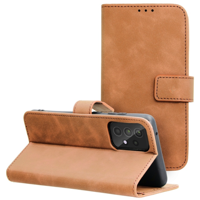Diárové puzdro na Samsung Galaxy A52 A525/A52 5G A526/A52s 5G A528 Forcell Tender hnedé