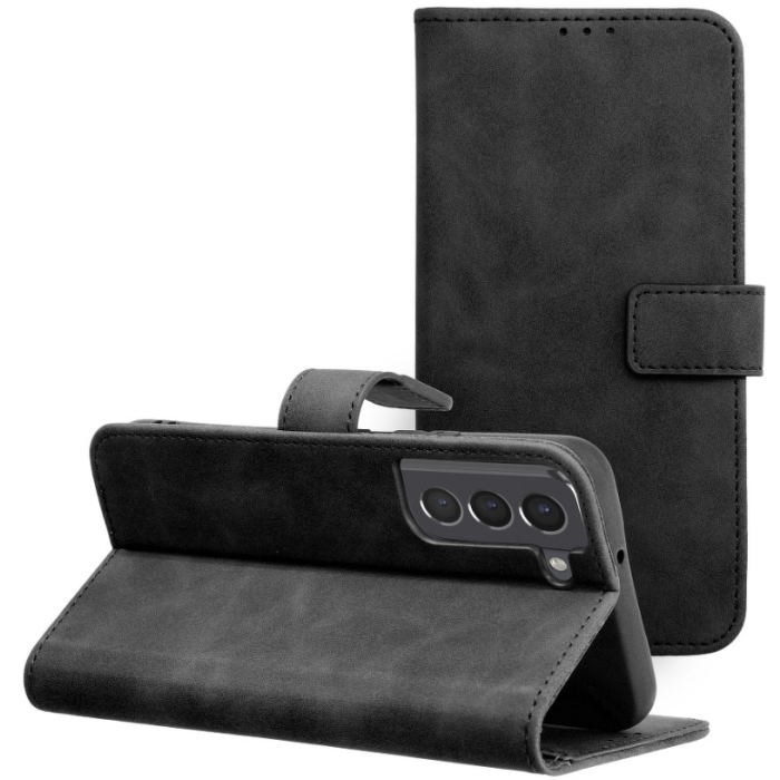 Diárové puzdro na Samsung Galaxy S22 5G S901 Forcell Tender čierne