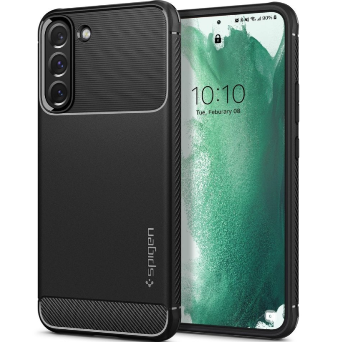 Odolné puzdro na Samsung Galaxy S22 Plus 5G Spigen Rugged Armor čierne
