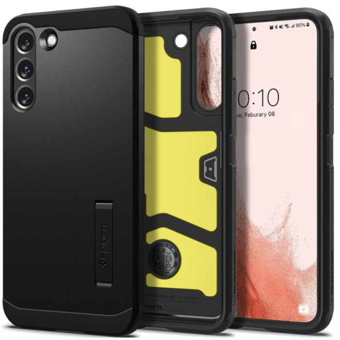 Odolné puzdro na Samsung Galaxy S22 5G Spigen Tough Armor čierne