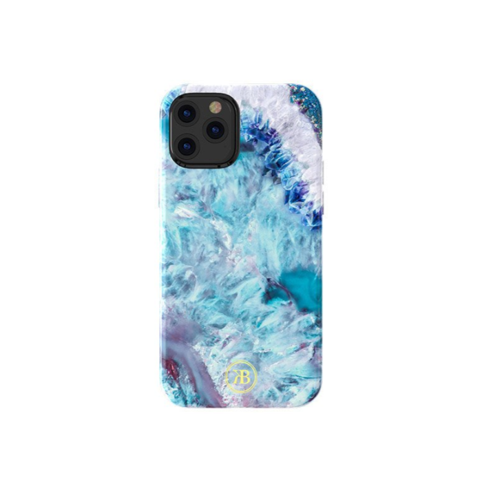 Zadné puzdro na Apple iPhone 12/12 Pro Kingxbar Agate modré