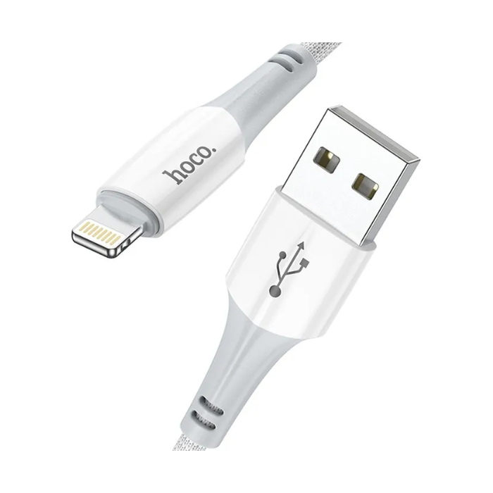 Kábel HOCO Ferry X70, USB na Lightning 8-pin 2,4A, 1m, biely
