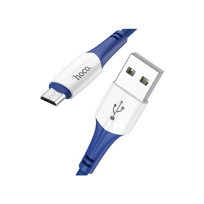 Kábel HOCO Ferry X70, USB na microUSB 2,4A, 1m, modrý