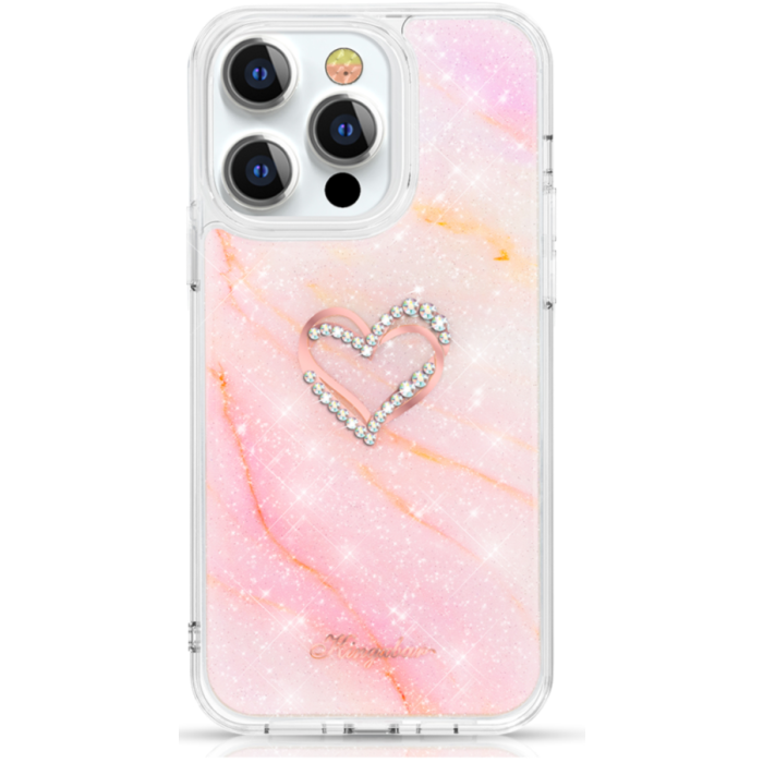 Zadné puzdro na Apple iPhone 13 Pro Max Kingxbar Epoxy ružové