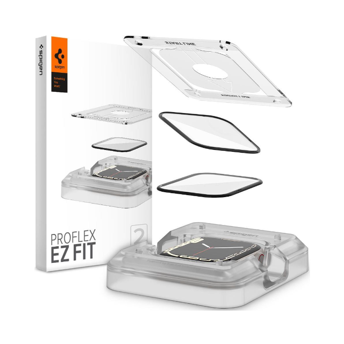 Tvrdené sklo na Apple Watch 7/8 45mm Spigen Hybrid Pro Flex