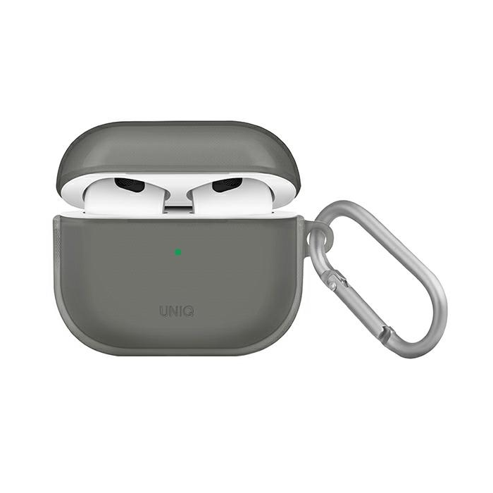 Silikónové puzdro na Apple AirPods 3 UNIQ etui Glase sivé