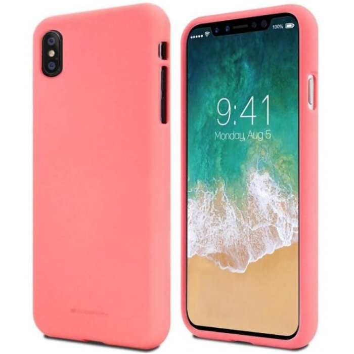 Silikónové puzdro na Samsung Galaxy A71 Mercury Soft ružové