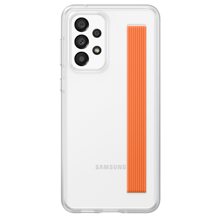 Plastové puzdro na Samsung Galaxy A33 5G Original Slim Strap Cover EF-XA336CTEGWW transparentne 