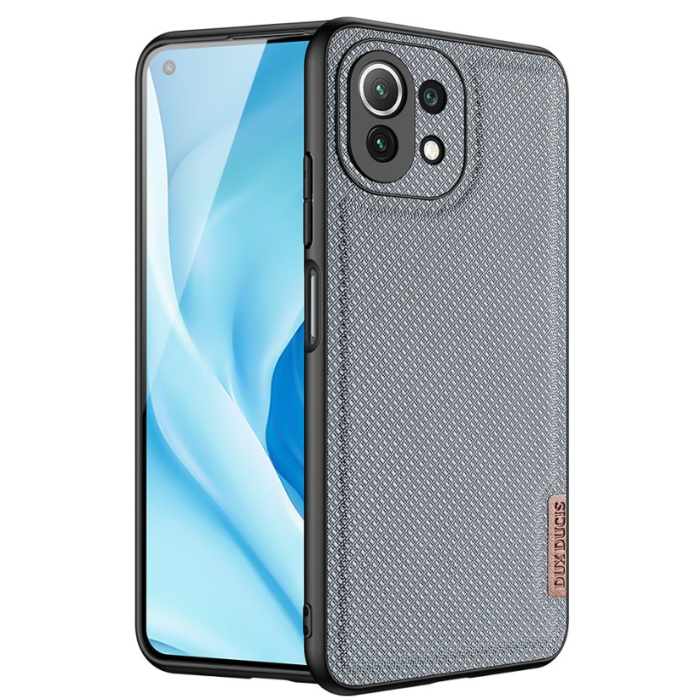 Plastové puzdro na Xiaomi Mi 11 Lite/Mi 11 Lite 5G/Xiaomi 11 Lite 5G NE Dux Ducis Fino šedé