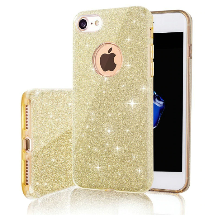 Glitter 3in1 TPU Motorola Moto E20 zlaté