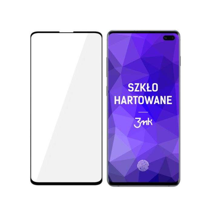 Tvrdené sklo na Samsung Galaxy S10 Plus 3MK Hard Max čierne 