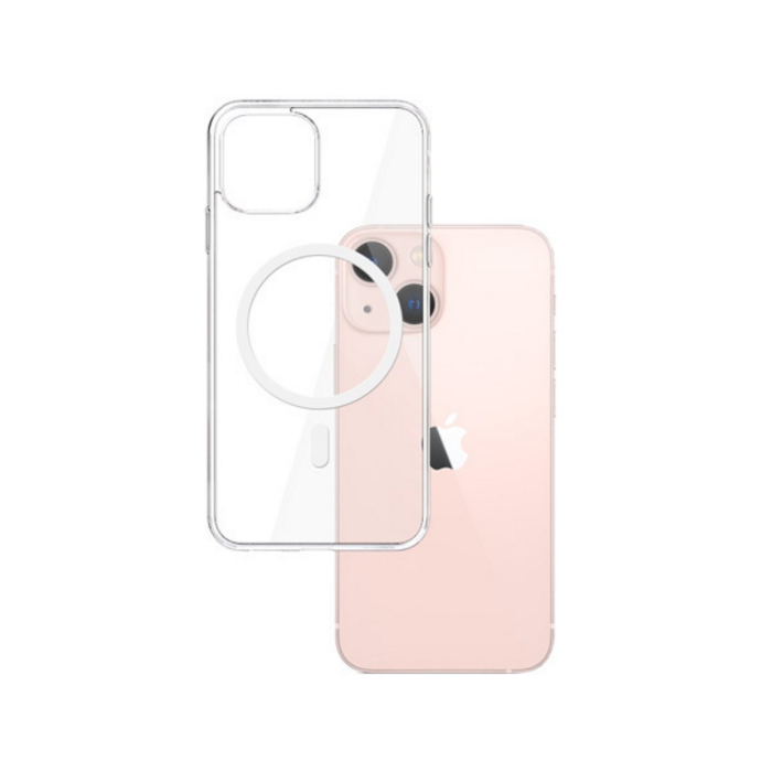 Silikónové puzdro na Apple iPhone 12 Pro Max 3mk Mag Case transparentné 