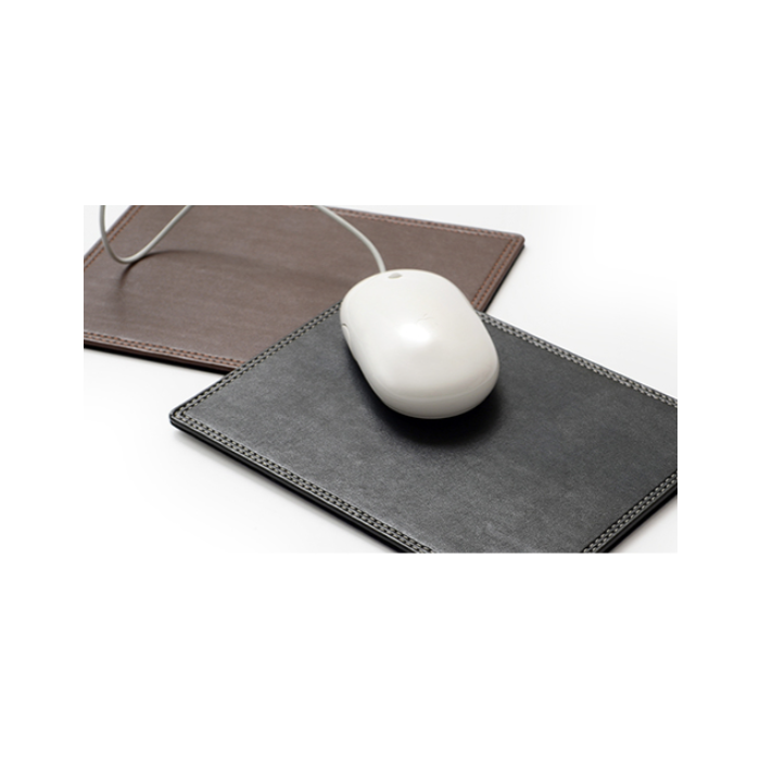 Podložka pod myš kožená čierna