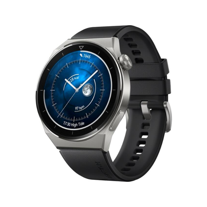 Huawei Watch GT 3 Pro Titanium 46mm Fluorelastomer Strap čierne