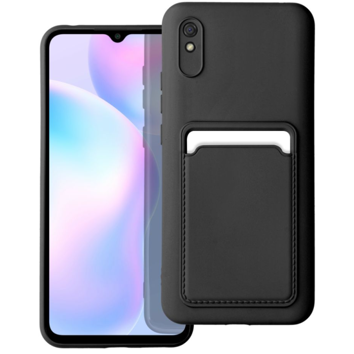 Silikónové puzdro na Xiaomi Redmi 9A/9AT/9i Forcell Card čierne