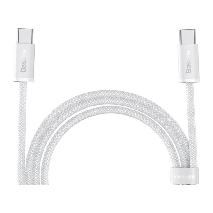 Kábel Baseus Dynamic CALD000302, Type C to Type C PD100W, 2m, biely