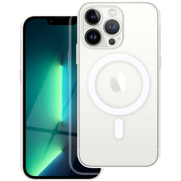 Plastové puzdro na Apple iPhone 13 Pro Clear Mag transparentné