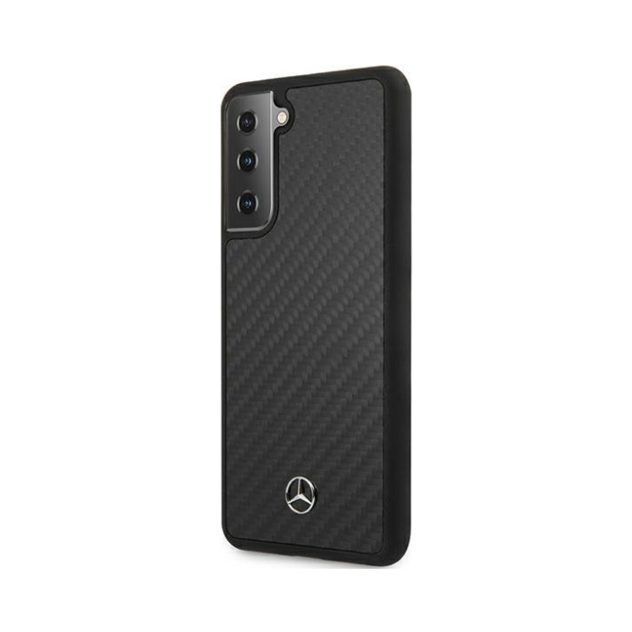 Plastové puzdro Mercedes na Samsung Galaxy S21+ 5G G996 MEHCS21MRCABK Dynamic Line Carbon čierne