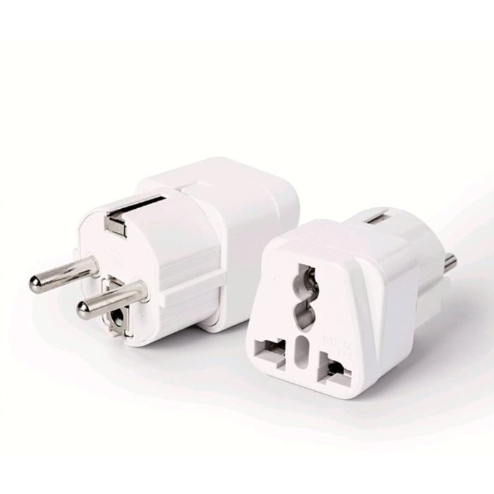 Adaptér C-TECH univerzální adaptér 110V-230V biely