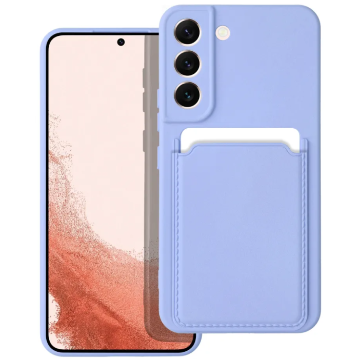 Silikónové puzdro na Samsung Galaxy S22 G901 5G Forcell Card fialové 