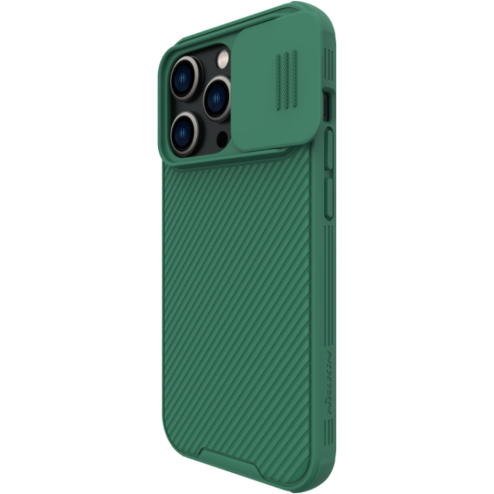 Odolné puzdro na Apple iPhone 14 Pro Max Nillkin CamShield Pro zelené