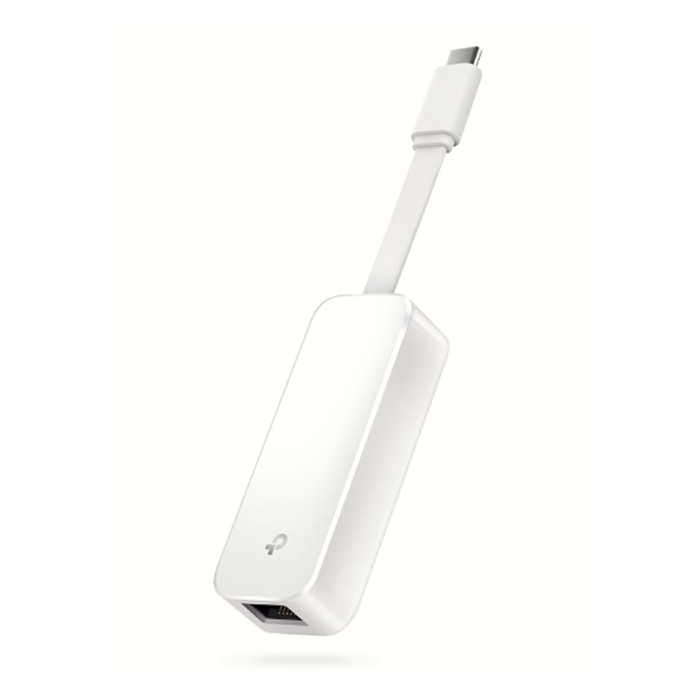 Redukcia TP-Link UE300C USB 3.0 type-C na gigabitový ethernetový sieťový adaptér biely