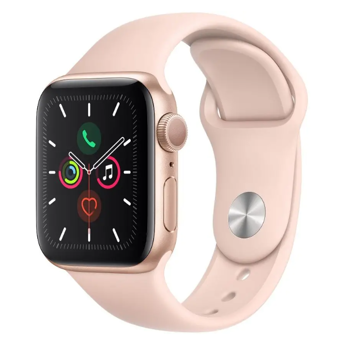 Apple Watch Series 5 40mm GPS Aluminium Gold witch Pink Sand sport band Nový z výkupu