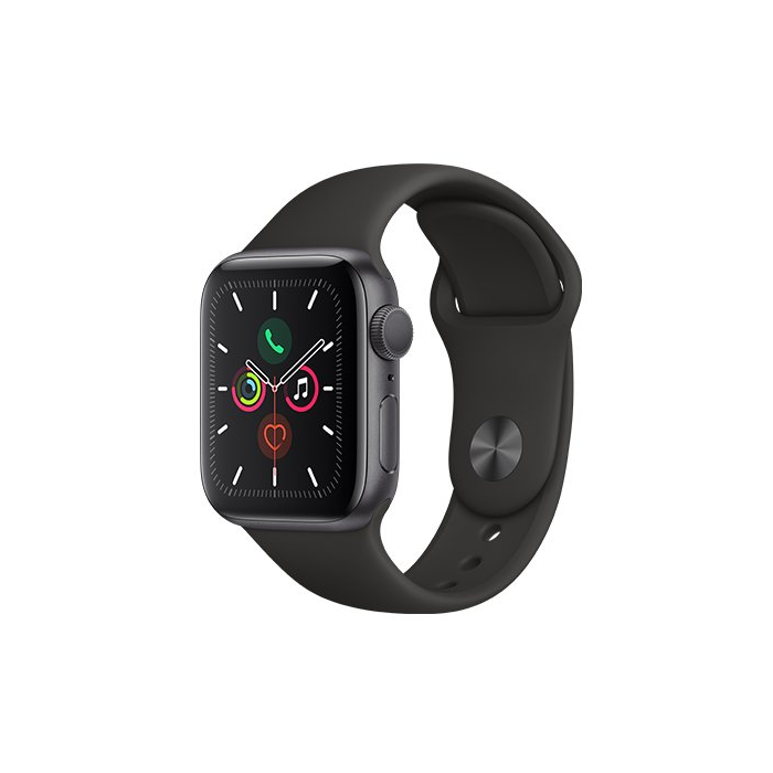 Apple Watch Series 5 44mm GPS Space Grey Aluminium Case with Black Sport Band - Trieda C