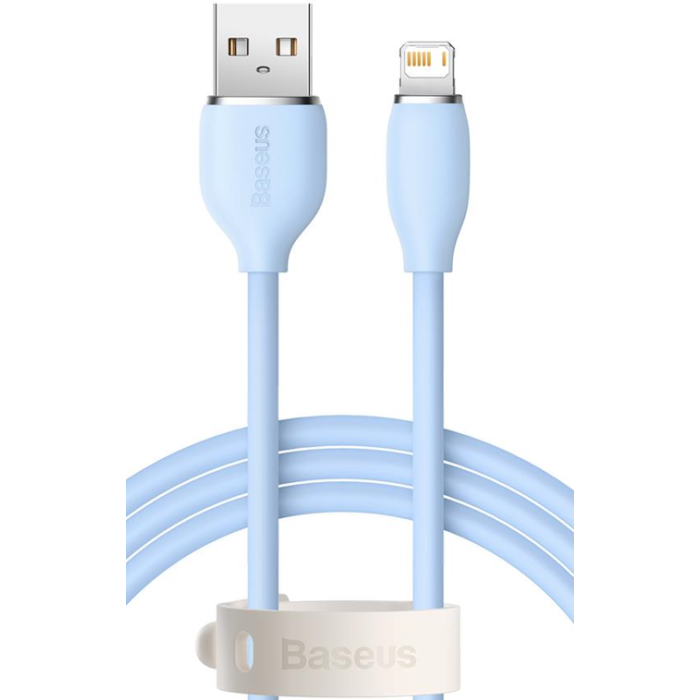 Kábel Baseus Jelly Liquid, USB na Lightning 2,4A, 1.2m, modrý