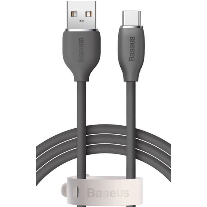 Kábel Baseus Jelly Liquid, USB na USB-C 100W, 1,2 m, čierny