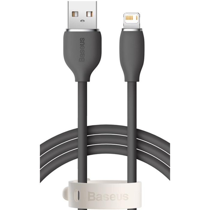 Kábel Baseus Jelly Liquid, USB na Lightning 2,4A, 1.2m, čierny