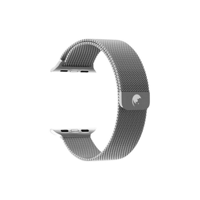 RhinoTech Steel Metal Milanese Band Apple Watch 42/44/45/49 mm Silver