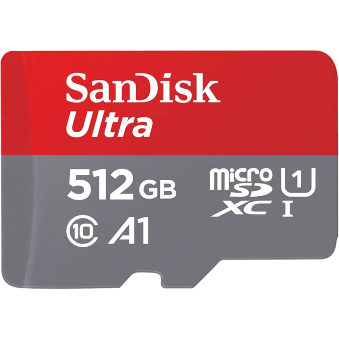 SanDisk Ultra microSDXC 512GB 150 MB/s UHS-I U1 Class 10 + adaptér