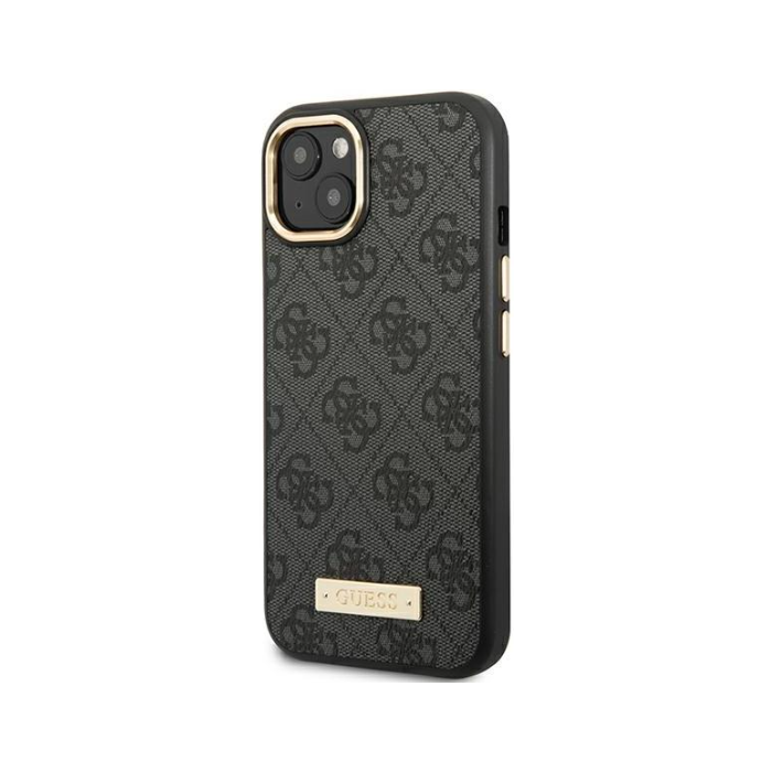 Plastové puzdro Guess na Apple iPhone 14 Pro GUHMP14LU4GPRK PU 4G MagSafe čierne