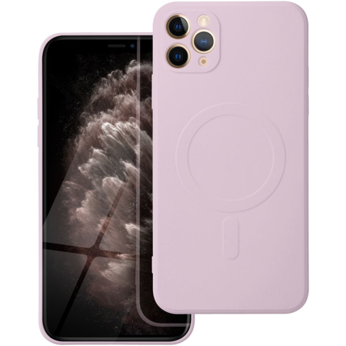 Silikónové puzdro na Apple iPhone 11 Pro Max Silicone Mag Cover ružové