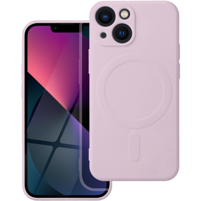 Silikónové puzdro na Apple iPhone 13 Mini Silicone Mag Cover ružové