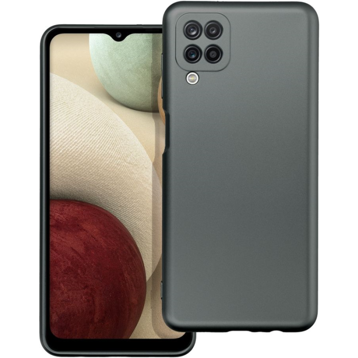 Silikónové puzdro na Xiaomi Redmi 10C/Poco C40 Metallic sivé