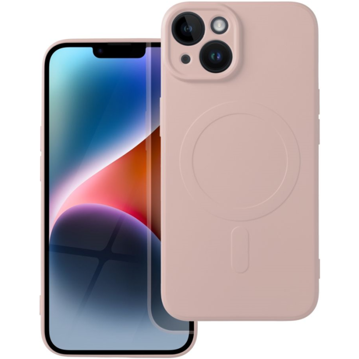 Silikónové puzdro na Apple iPhone 12 Mini Silicone Mag Cover ružové
