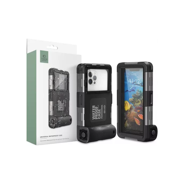 Odolné puzdro univerzálne aj na potápanie Tech-Protect čierne