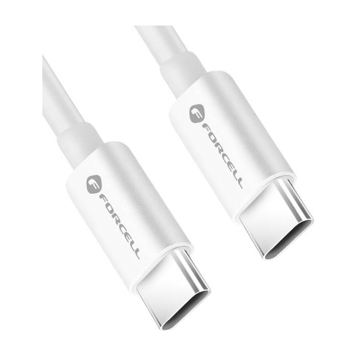 Forcell C339, USB-C na USB-C, QC4.0 5A/20V PD100W, 2m, biely
