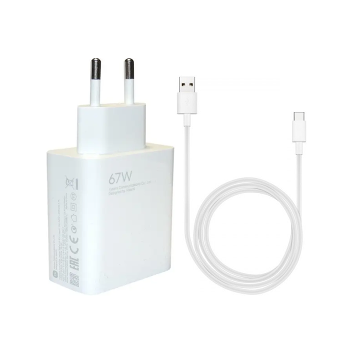 Xiaomi Charging Combo MDY-12-EJ, USB-A 67W + USB-C kábel, biela (Blister)