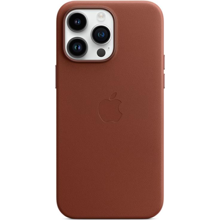 Kožené puzdro Apple na Apple iPhone 14 Pro Max MPPQ3ZM/A Leather Case with MagSafe Umber