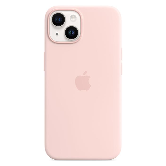 Silikónové puzdro Apple na Apple iPhone 14 MPRX3ZM/A Silicone Case with MagSafe Chalk Pink
