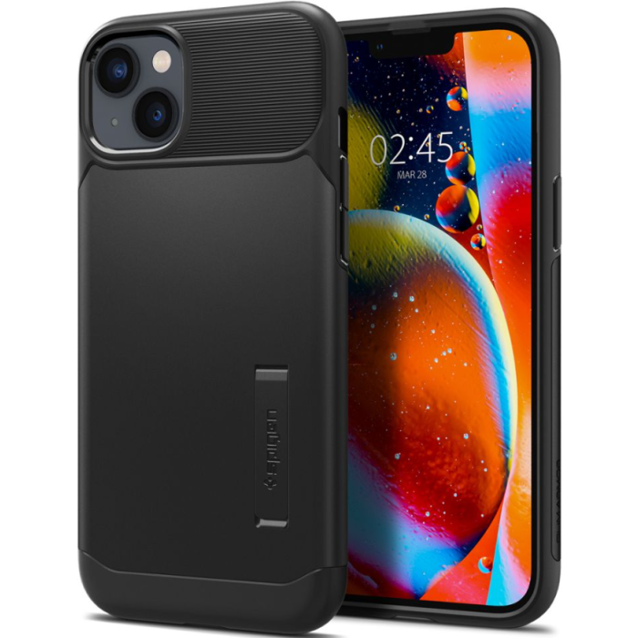 Odolné puzdro na Apple iPhone 14 Pro Spigen Slim Armor čierne