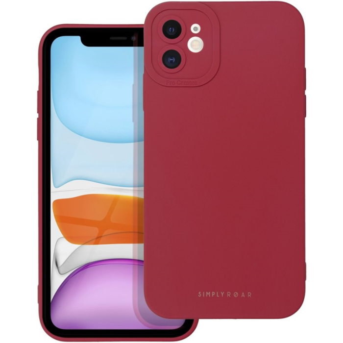 Silikónové puzdro na Apple iPhone 11 Roar Luna červené