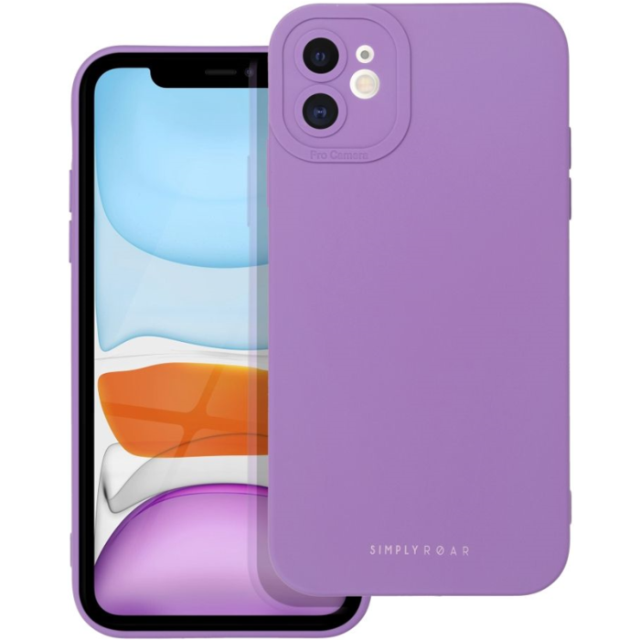 Silikónové puzdro na Apple iPhone 14 Pro Max Roar Luna fialové