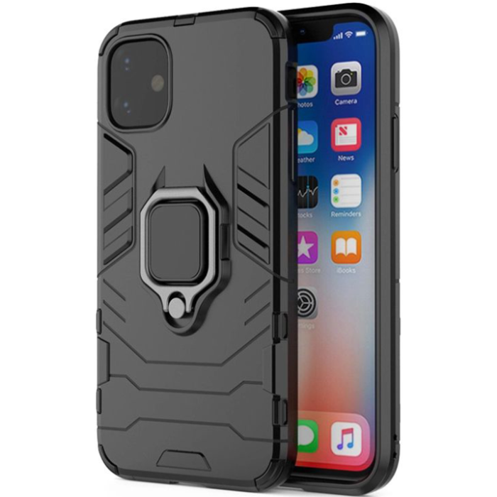 Odolné puzdro na Apple iPhone 14 Plus Ring Armor Rugged čierne