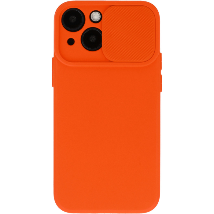Silikónové puzdro na Samsung Galaxy A13 A135 Camshield Soft oranžové